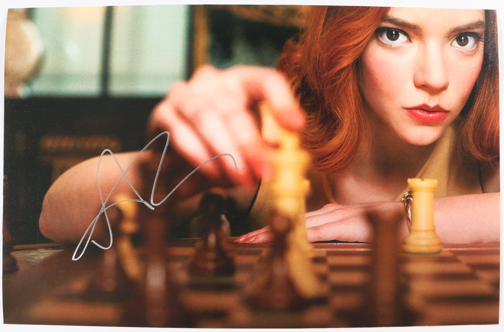 Anya Taylor-Joy as Beth Harmon in The Queen's Gambit Signed 11x17 Photo