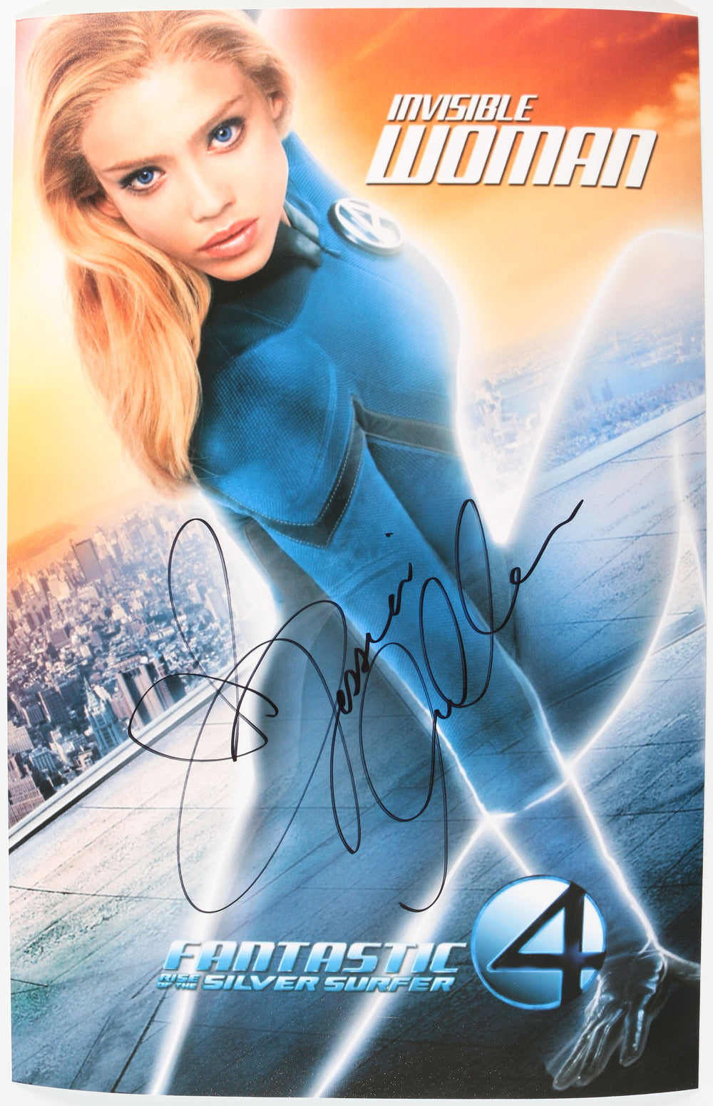 Jessica Alba as Sue Storm / Invisible Woman in Fantastic Four: Rise of the Silver Surfer Signed 11x17 Mini Poster