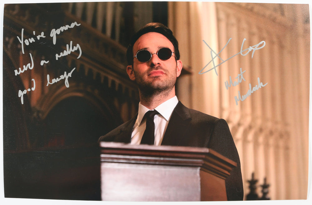 Charlie Cox as Matt Murdock in Spider-Man: No Way Home Signed 11x17 Photo with Character Name & Quote