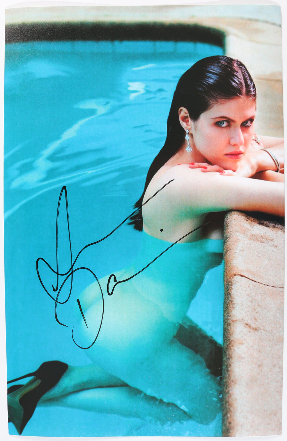 Alexandra Daddario from True Detective, Why Women Kill, & San Andreas Sexy Near Nude Signed 11x17 Photo