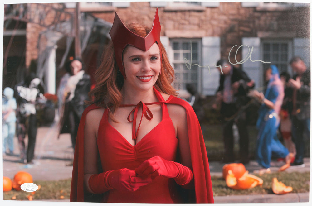 Elizabeth Olsen as Wanda Maximoff in WandaVision Signed 11x17 Photo