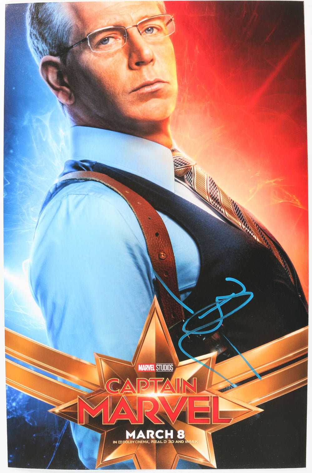 Ben Mendelsohn as Talos / Keller in Captain Marvel Signed 11x17 Mini Poster