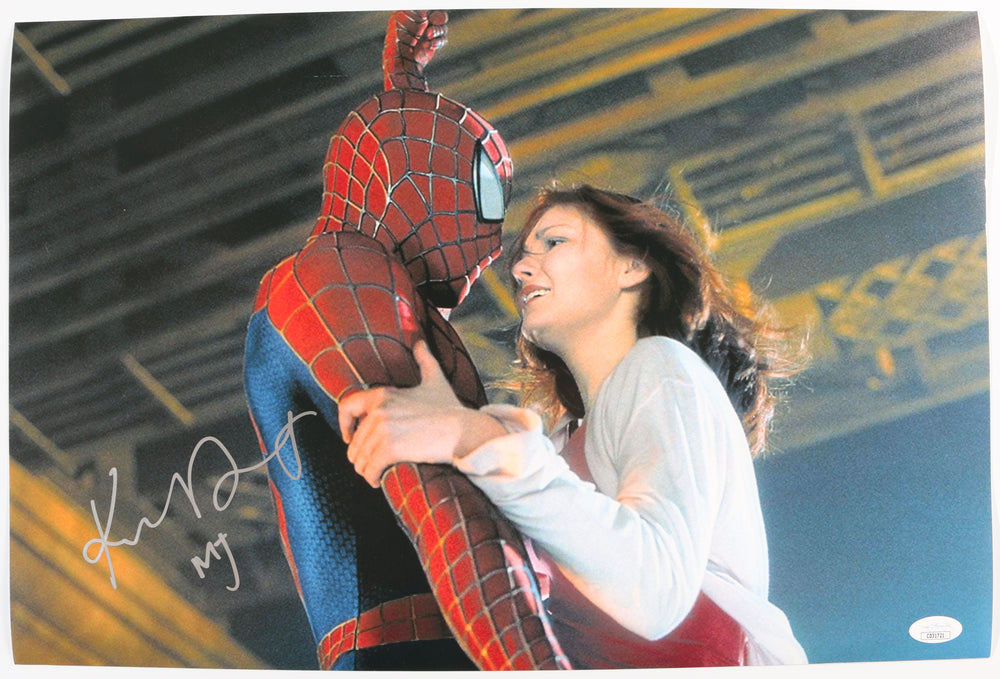 Kirsten Dunst as Mary Jane Watson in Spider-Man Signed 12x18 Photo with Character Name
