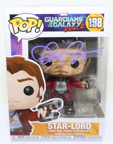 Chris Pratt as Star-Lord in Guardians of the Galaxy Vol. 2 (SWAU) Signed Funko POP! #198