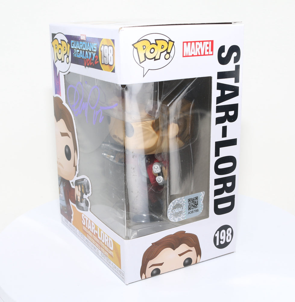 
                  
                    Chris Pratt as Star-Lord in Guardians of the Galaxy Vol. 2 (SWAU) Signed Funko POP! #198
                  
                