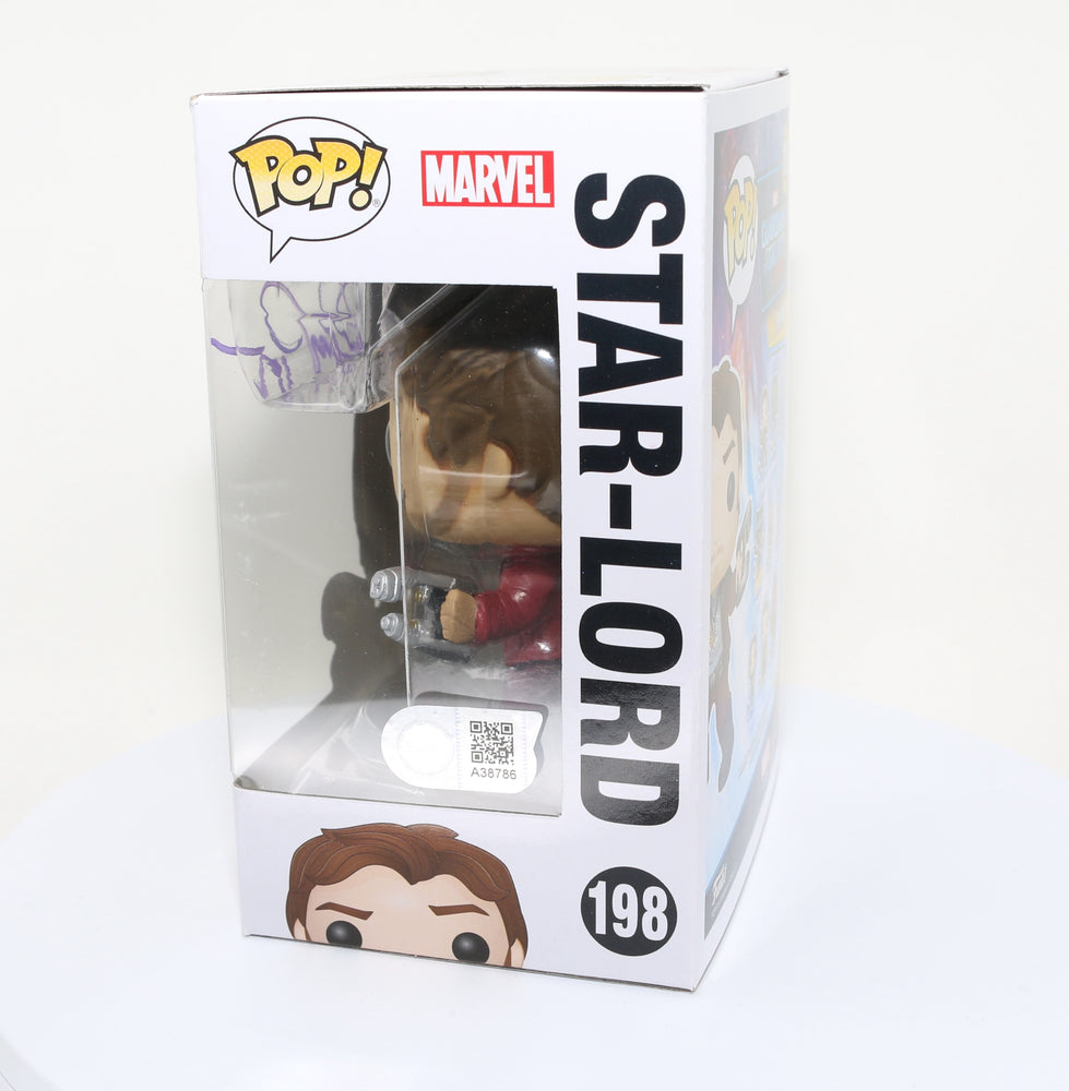 
                  
                    Chris Pratt as Star-Lord in Guardians of the Galaxy Vol. 2 (SWAU) Signed Funko POP! #198
                  
                