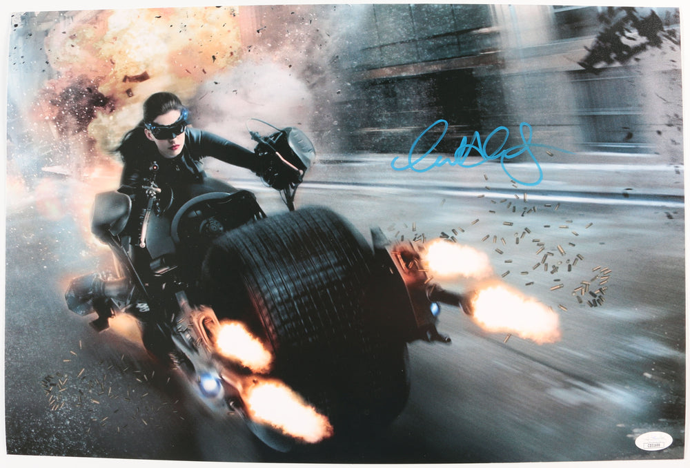 Anne Hathaway as Catwoman in The Dark Knight Rises (JSA) Signed 12x18 Photo