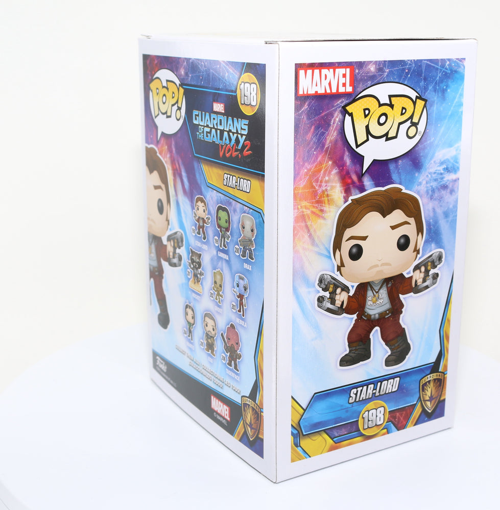 
                  
                    Chris Pratt as Star-Lord in Guardians of the Galaxy Vol. 2 (SWAU) Signed Funko POP! #198
                  
                