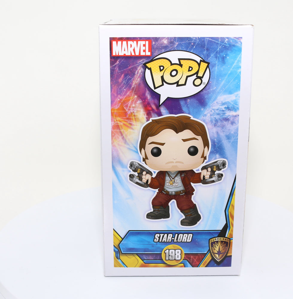 
                  
                    Chris Pratt as Star-Lord in Guardians of the Galaxy Vol. 2 (SWAU) Signed Funko POP! #198
                  
                