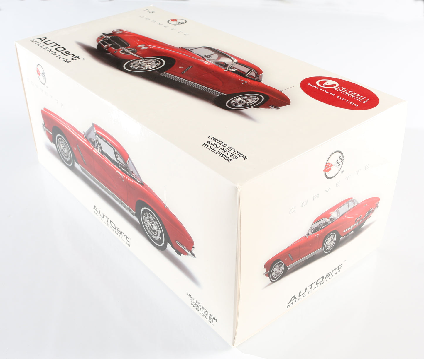 
                  
                    Agents of S.H.I.E.L.D. AutoArt Millennium 1:18 Scale Model 1962 Chevrolet Corvette Clebrity Authentics Signature Edition Signed by Stan Lee, Clark Gregg, Chloe Bennet, Ming-Na Wen, Elizabeth Henstridge, & Brett Dalton
                  
                