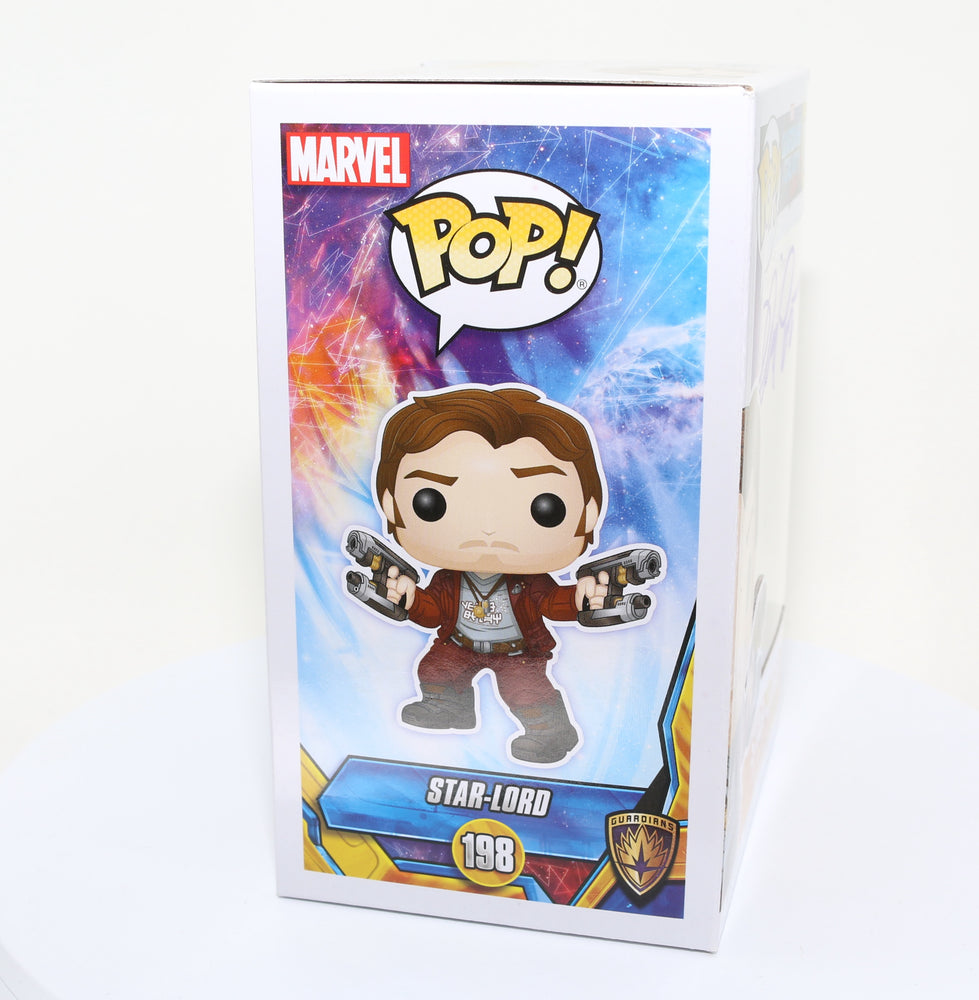 
                  
                    Chris Pratt as Star-Lord in Guardians of the Galaxy Vol. 2 (SWAU) Signed Funko POP! #198
                  
                
