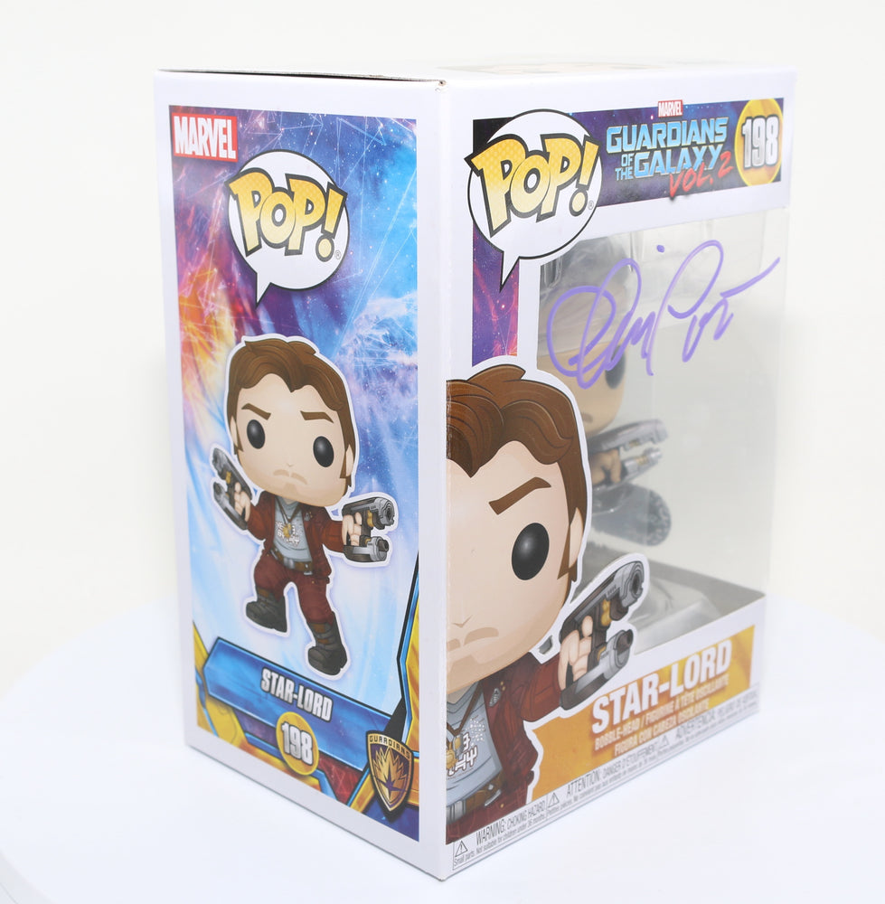 
                  
                    Chris Pratt as Star-Lord in Guardians of the Galaxy Vol. 2 (SWAU) Signed Funko POP! #198
                  
                