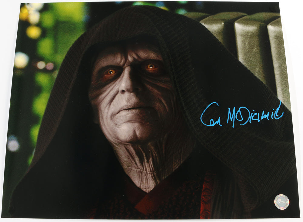 Ian McDiarmid as Emperor Palpatine in Star Wars Episode III: Revenge of the Sith (SWAU) Signed 16x20 Photo