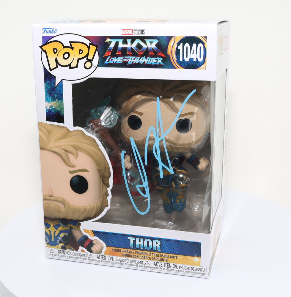 
                  
                    Chris Hemsworth as Thor in Thor: Love and Thunder (SWAU) Signed Funko POP! #1040
                  
                