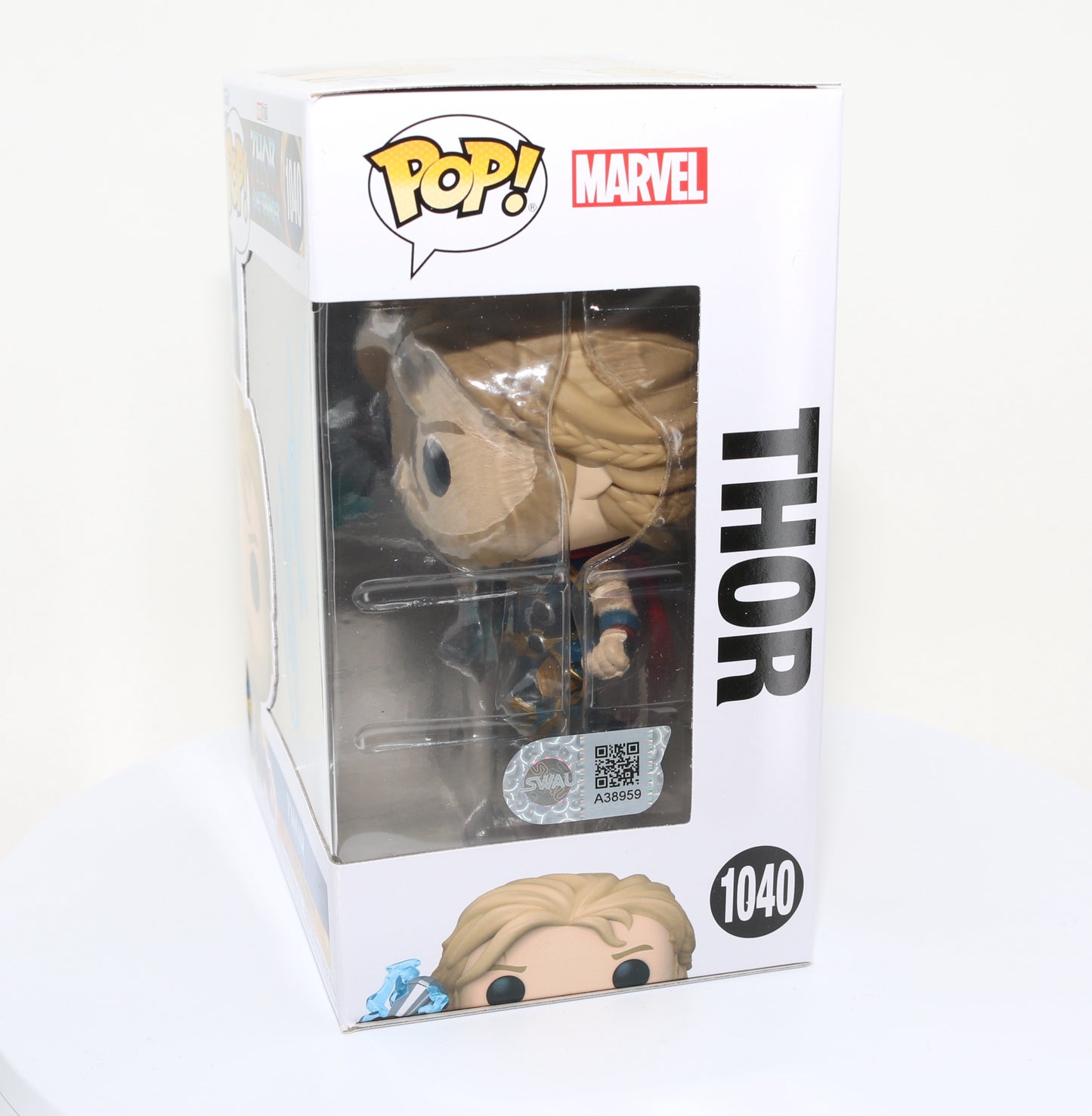 
                  
                    Chris Hemsworth as Thor in Thor: Love and Thunder (SWAU) Signed Funko POP! #1040
                  
                