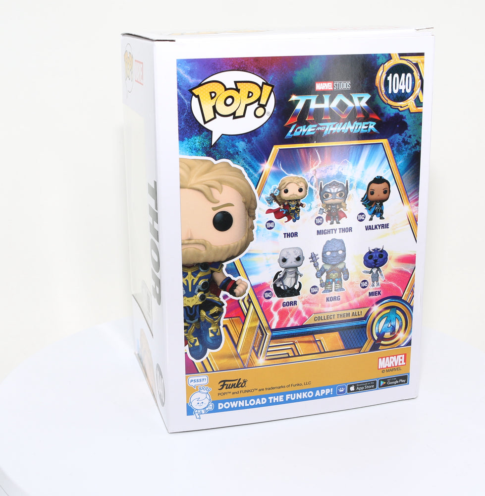 
                  
                    Chris Hemsworth as Thor in Thor: Love and Thunder (SWAU) Signed Funko POP! #1040
                  
                