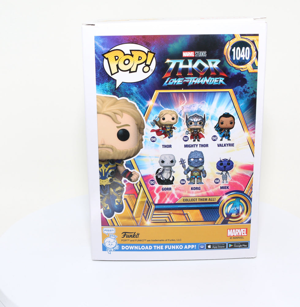 
                  
                    Chris Hemsworth as Thor in Thor: Love and Thunder (SWAU) Signed Funko POP! #1040
                  
                
