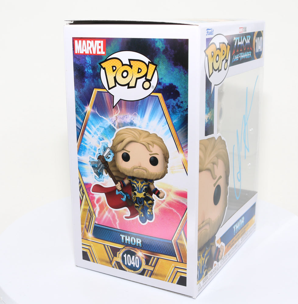 
                  
                    Chris Hemsworth as Thor in Thor: Love and Thunder (SWAU) Signed Funko POP! #1040
                  
                
