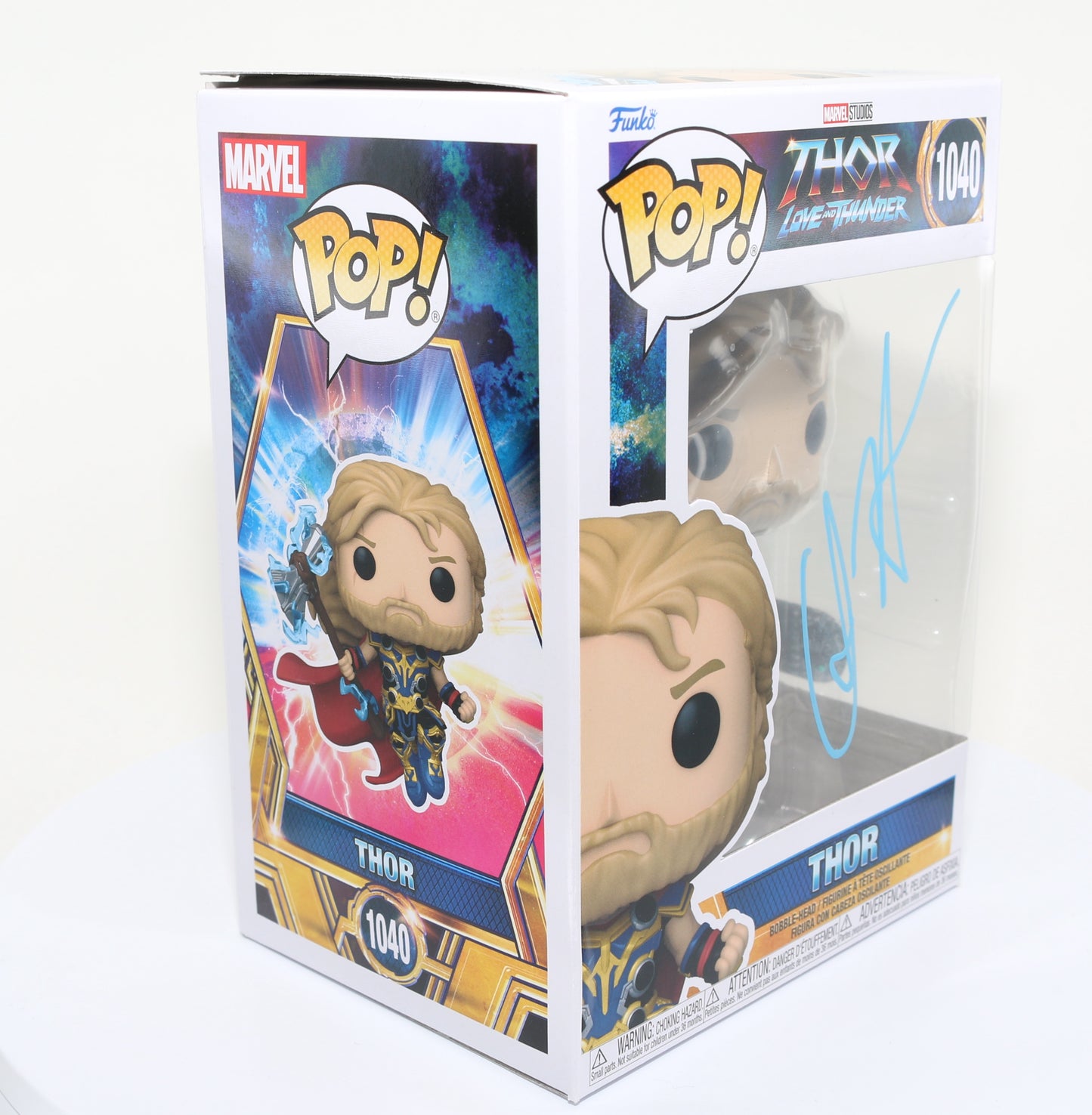 
                  
                    Chris Hemsworth as Thor in Thor: Love and Thunder (SWAU) Signed Funko POP! #1040
                  
                