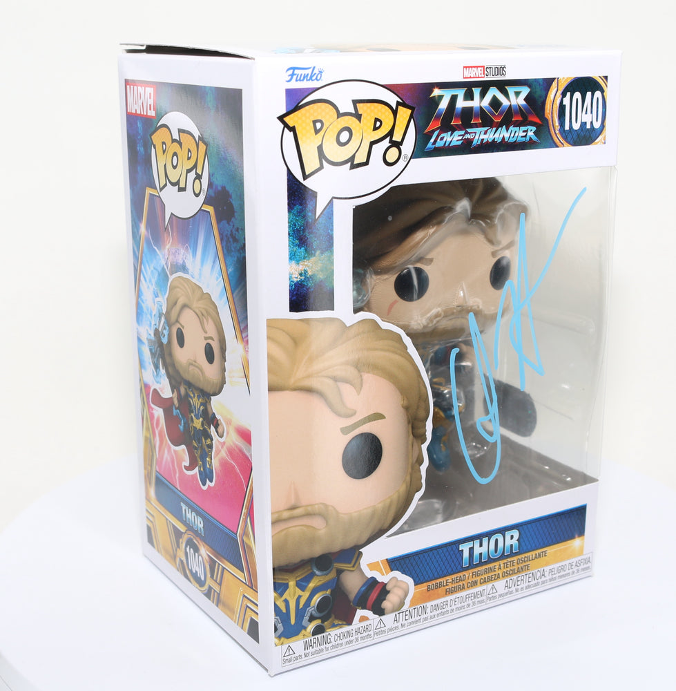 
                  
                    Chris Hemsworth as Thor in Thor: Love and Thunder (SWAU) Signed Funko POP! #1040
                  
                