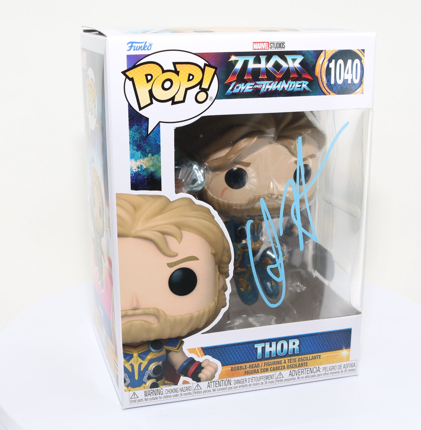
                  
                    Chris Hemsworth as Thor in Thor: Love and Thunder (SWAU) Signed Funko POP! #1040
                  
                