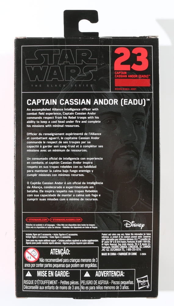 
                  
                    Diego Luna as Cassian Andor in Rogue One: A Star Wars Story (SWAU) Signed Black Series Action Figure with Character Name
                  
                