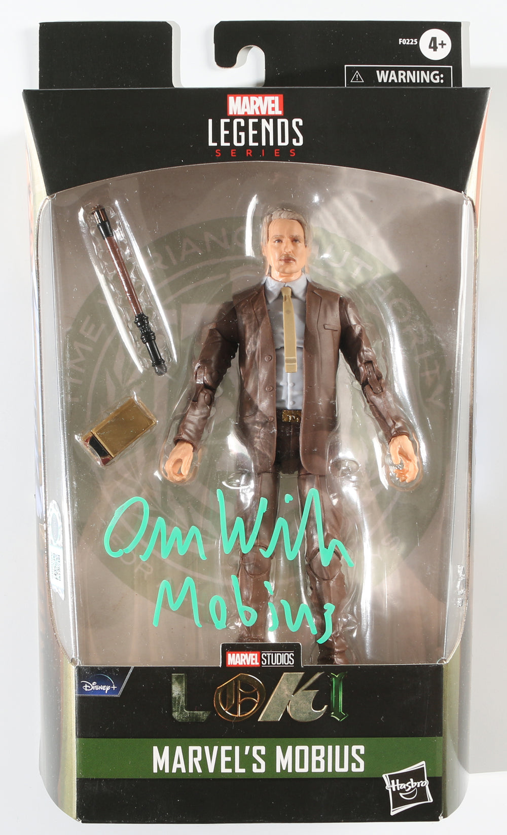 Owen Wilson as Mobius in Loki (SWAU) Signed Hasbro Legends Series Action Figure with Character Name