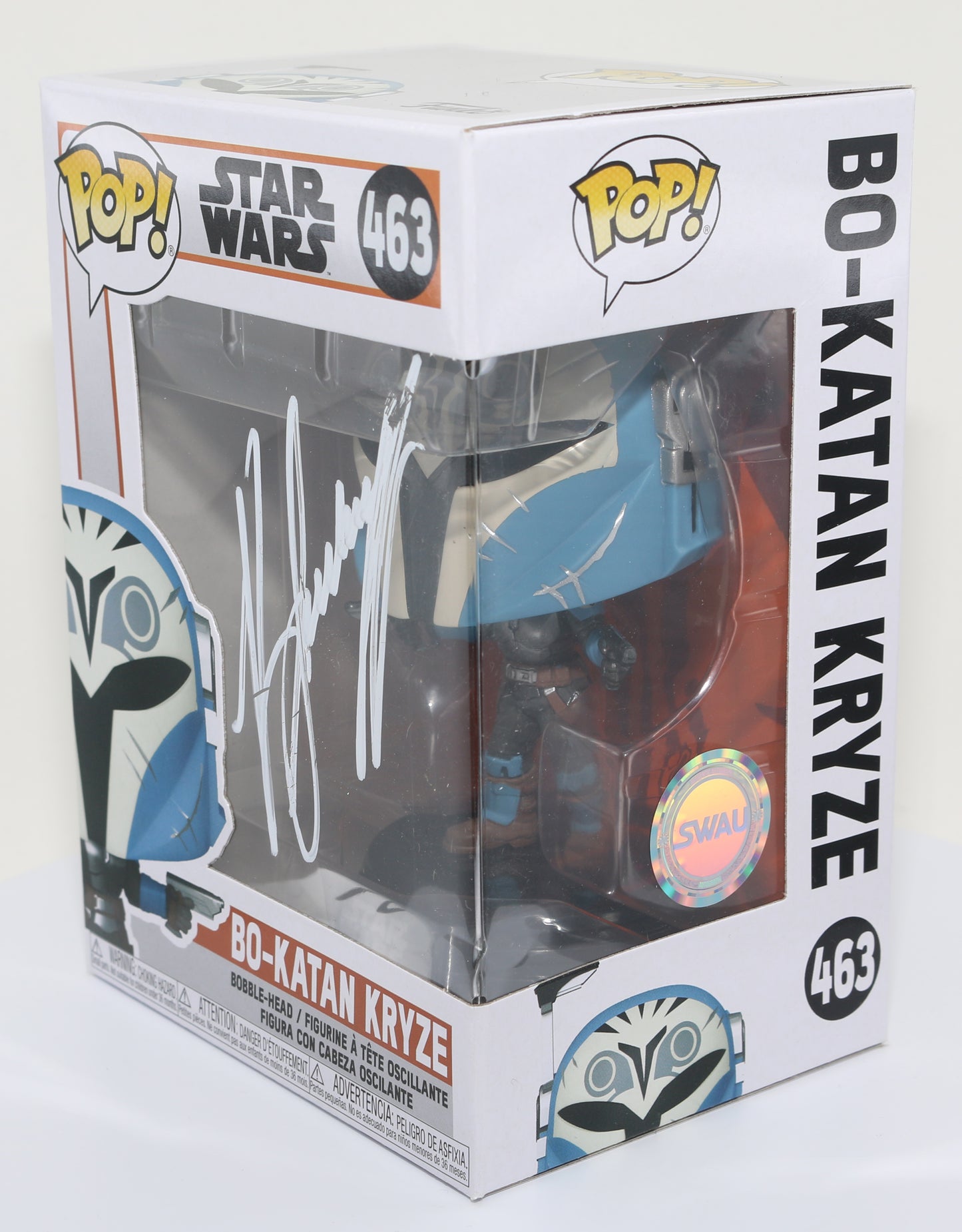 
                  
                    Katee Sackhoff as Bo-Katan Kryze in Star Wars: The Mandalorian (SWAU) Signed Funko POP! #463
                  
                
