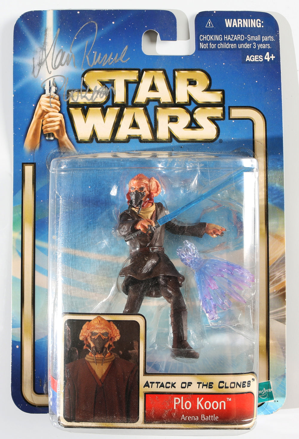 Alan Ruscoe as Plo Koon in Star Wars Episode II: Attack of the Clones Signed Action Figure with Character Name