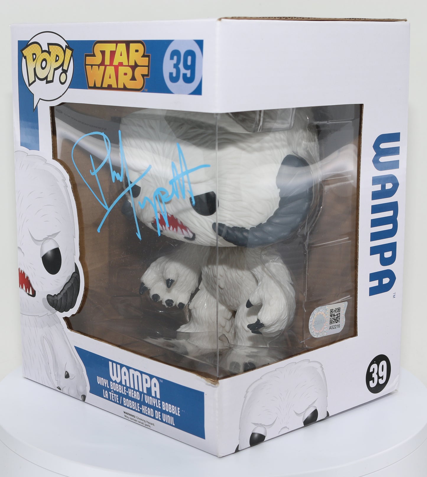 
                  
                    Phil Tippett Wampa Puppet Creator Star Wars: The Empire Strikes Back (SWAU) Signed Deluxe Oversized Funko POP! #39
                  
                