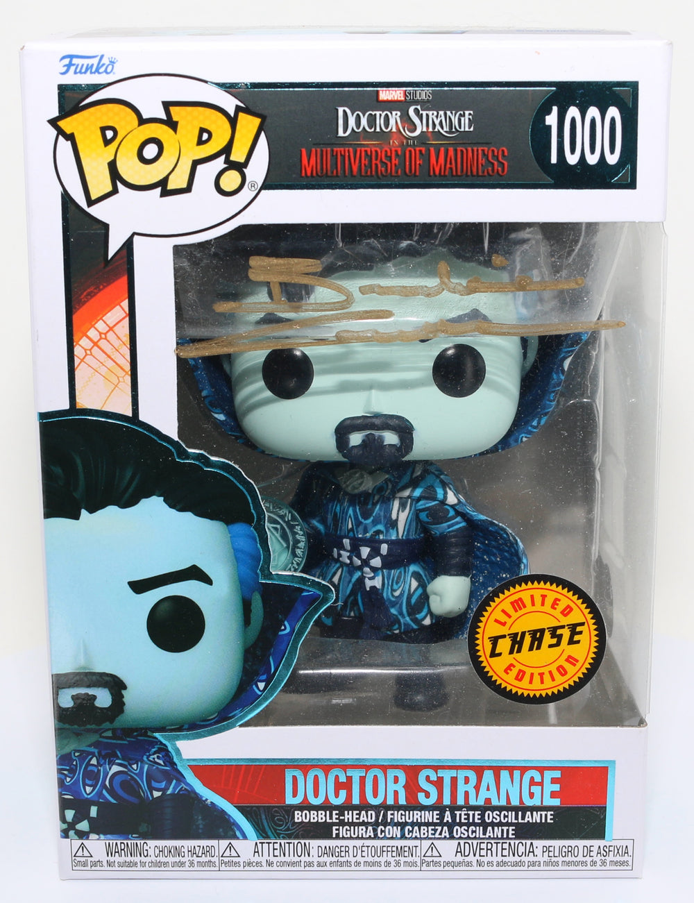 Benedict Cumberbatch as Doctor Strange in The Multiverse of Madness (Beckett Witnessed) Signed POP! Funko #1000 Chase Edition