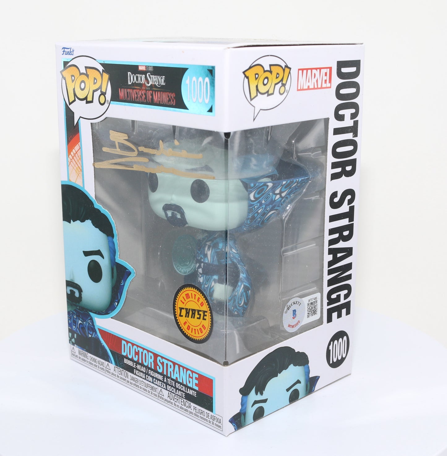 
                  
                    Benedict Cumberbatch as Doctor Strange in The Multiverse of Madness (Beckett Witnessed) Signed POP! Funko #1000 Chase Edition
                  
                