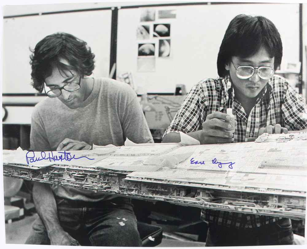 Paul Huston & Ease Owyueng ILM Visual Effects Artists in Star Wars Signed 16x20 Photo