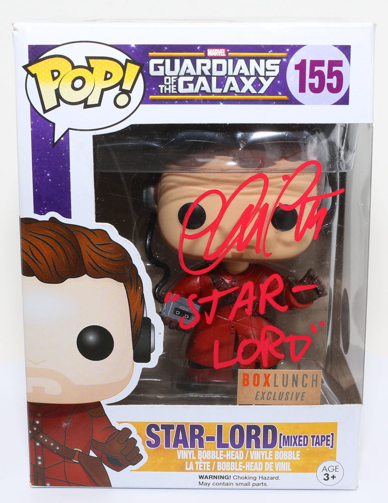 
                  
                    Chris Pratt as Star-Lord in Guardians of the Galaxy Box Lunch Exclusive (SWAU) Signed Funko POP! #155 with Character Name
                  
                