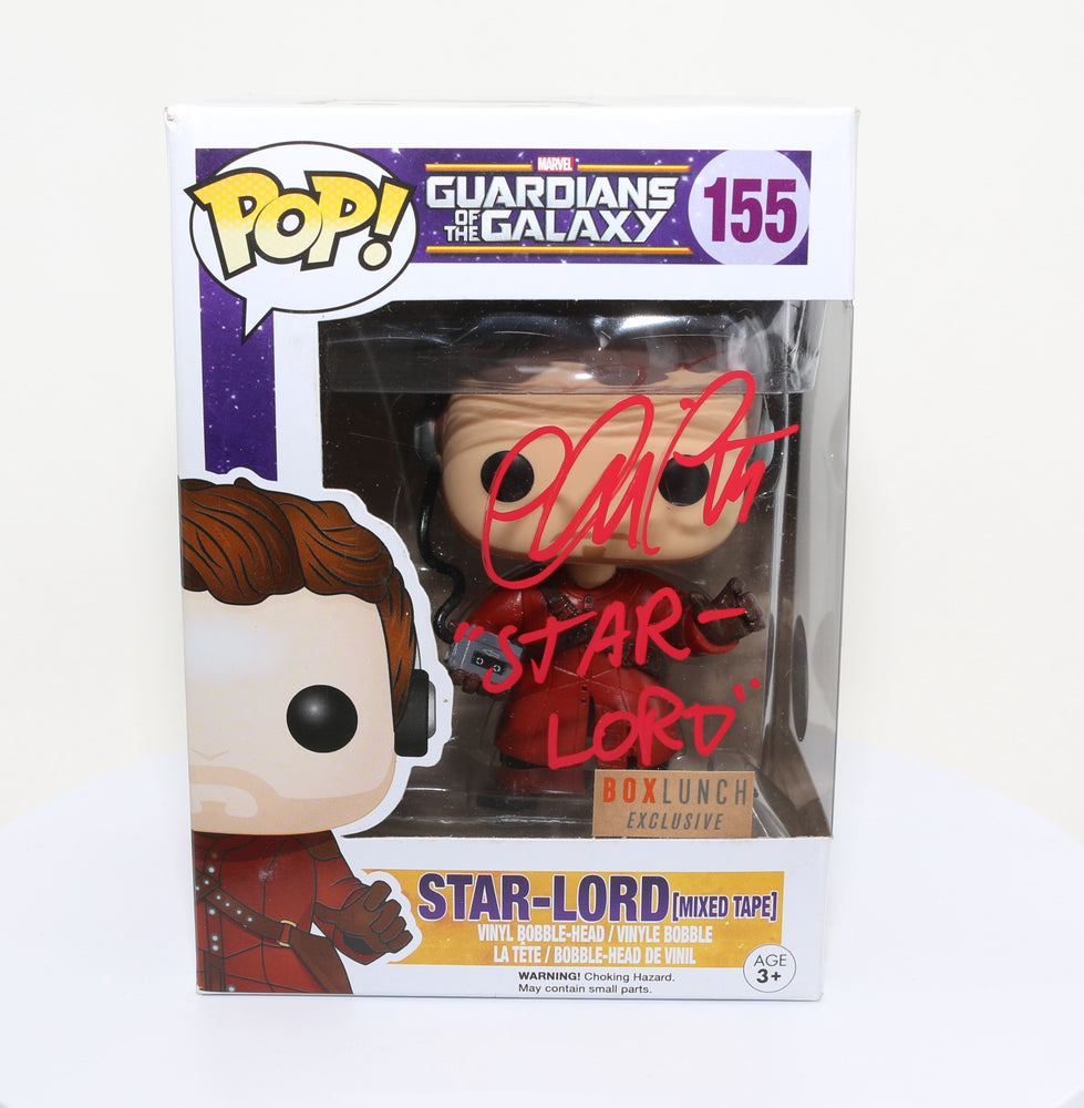 
                  
                    Chris Pratt as Star-Lord in Guardians of the Galaxy Box Lunch Exclusive (SWAU) Signed Funko POP! #155 with Character Name
                  
                