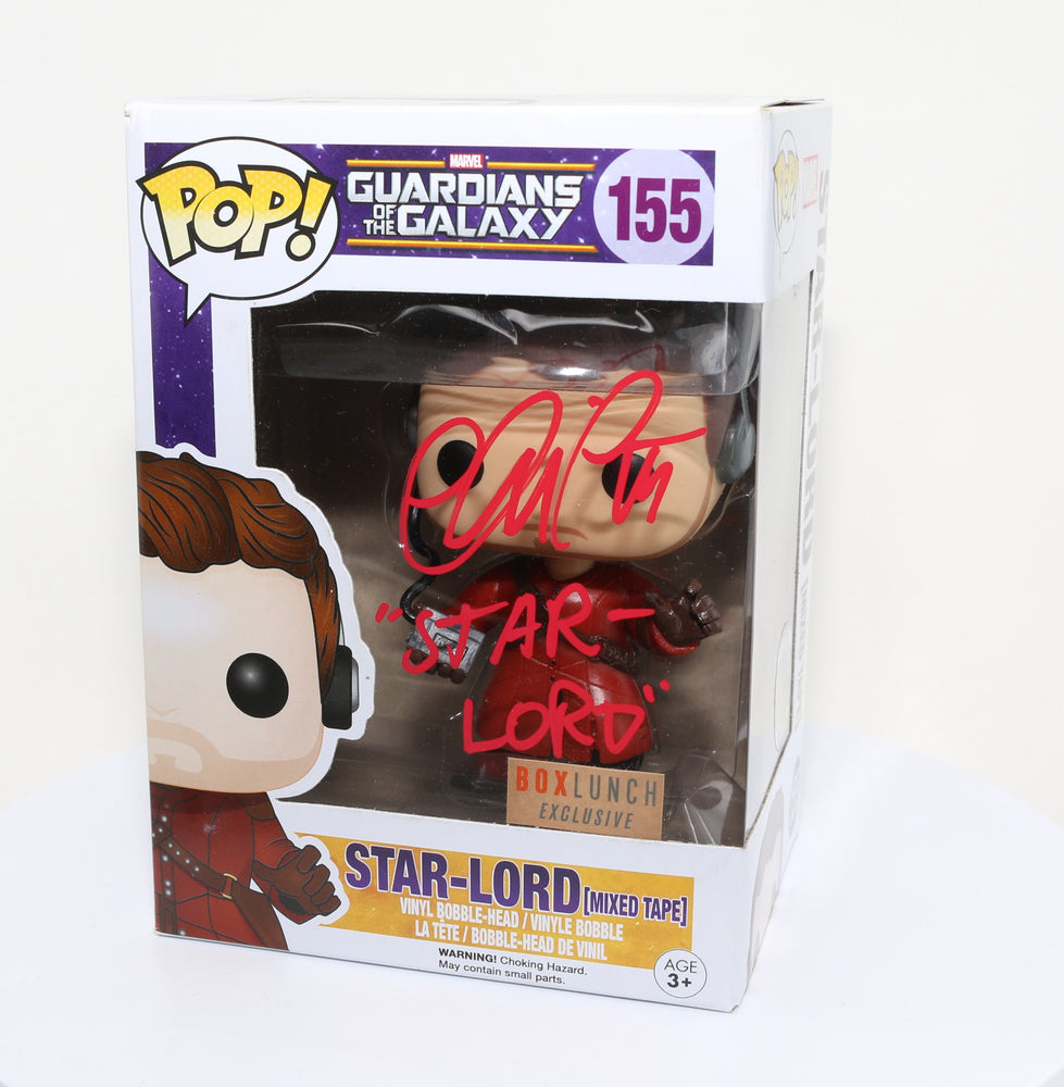 
                  
                    Chris Pratt as Star-Lord in Guardians of the Galaxy Box Lunch Exclusive (SWAU) Signed Funko POP! #155 with Character Name
                  
                