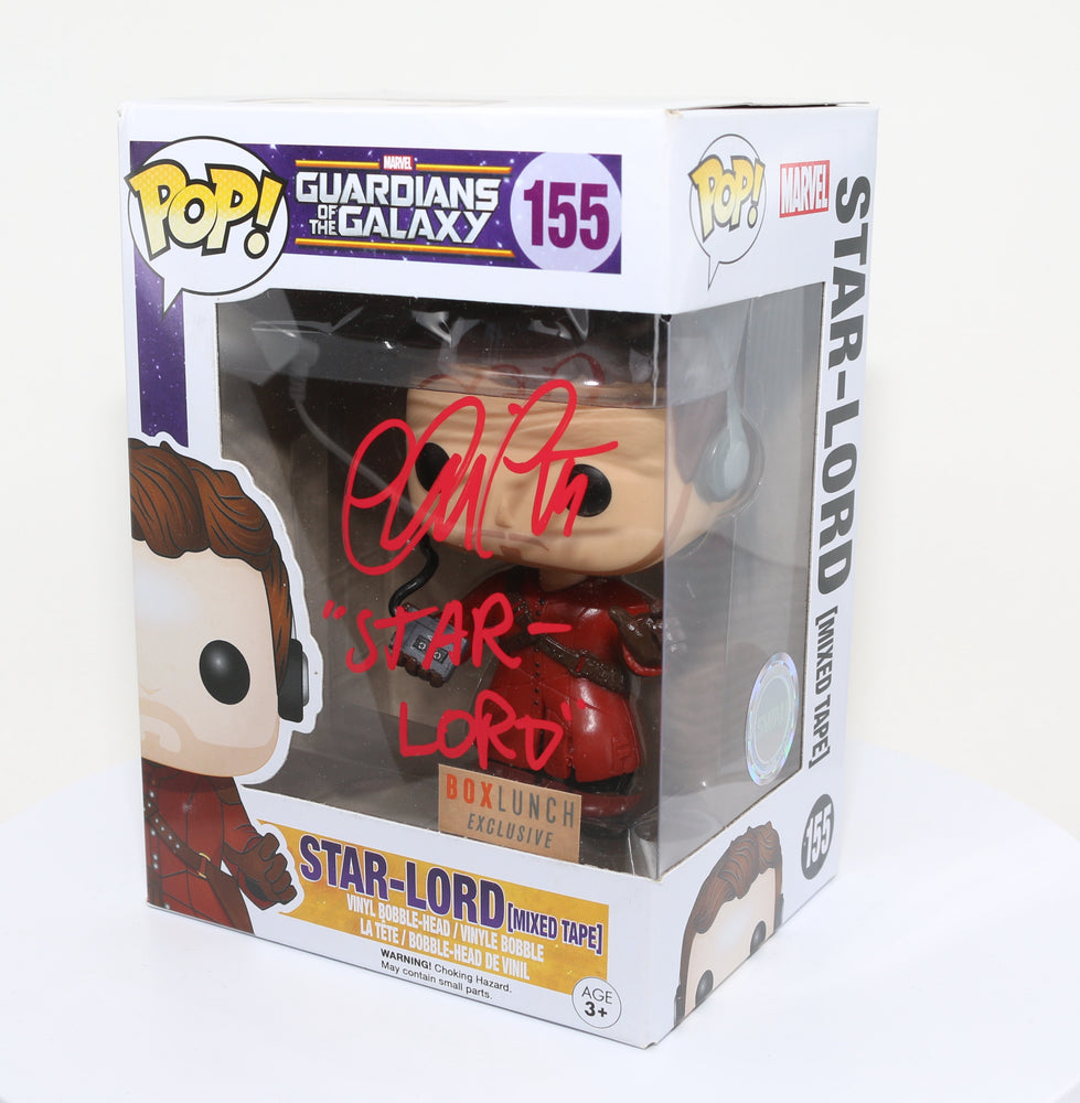 
                  
                    Chris Pratt as Star-Lord in Guardians of the Galaxy Box Lunch Exclusive (SWAU) Signed Funko POP! #155 with Character Name
                  
                