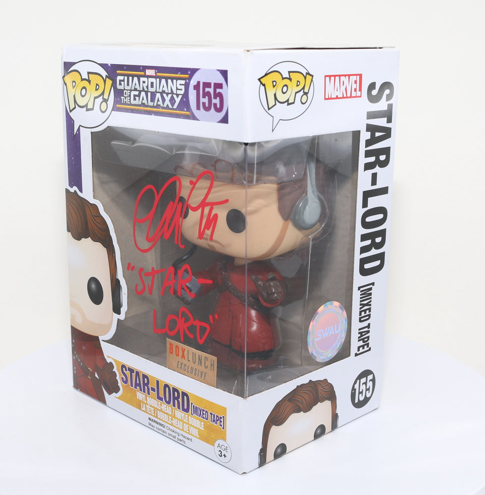 
                  
                    Chris Pratt as Star-Lord in Guardians of the Galaxy Box Lunch Exclusive (SWAU) Signed Funko POP! #155 with Character Name
                  
                