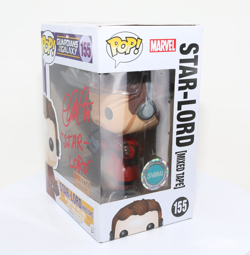 
                  
                    Chris Pratt as Star-Lord in Guardians of the Galaxy Box Lunch Exclusive (SWAU) Signed Funko POP! #155 with Character Name
                  
                