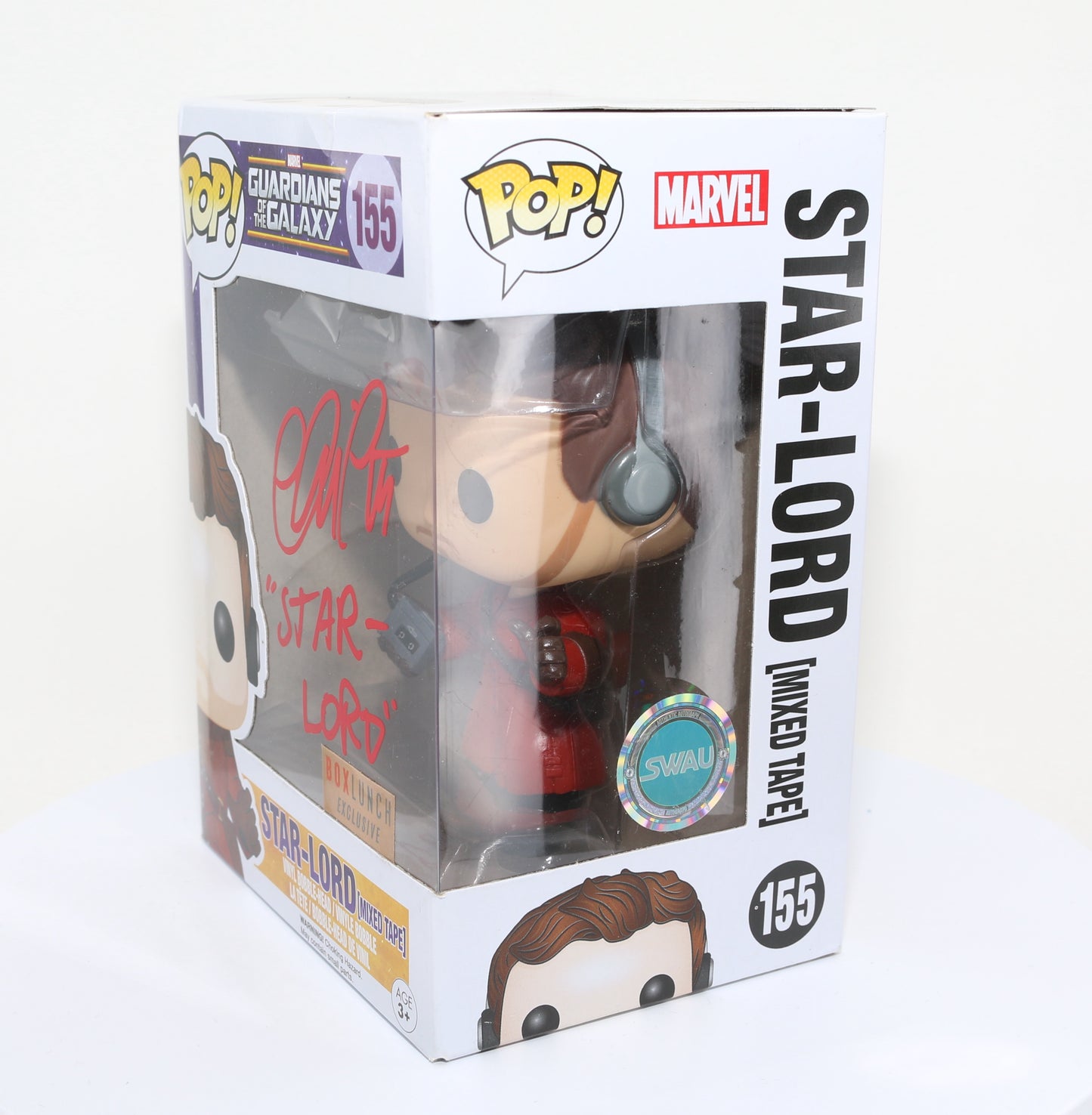 
                  
                    Chris Pratt as Star-Lord in Guardians of the Galaxy Box Lunch Exclusive (SWAU) Signed Funko POP! #155 with Character Name
                  
                