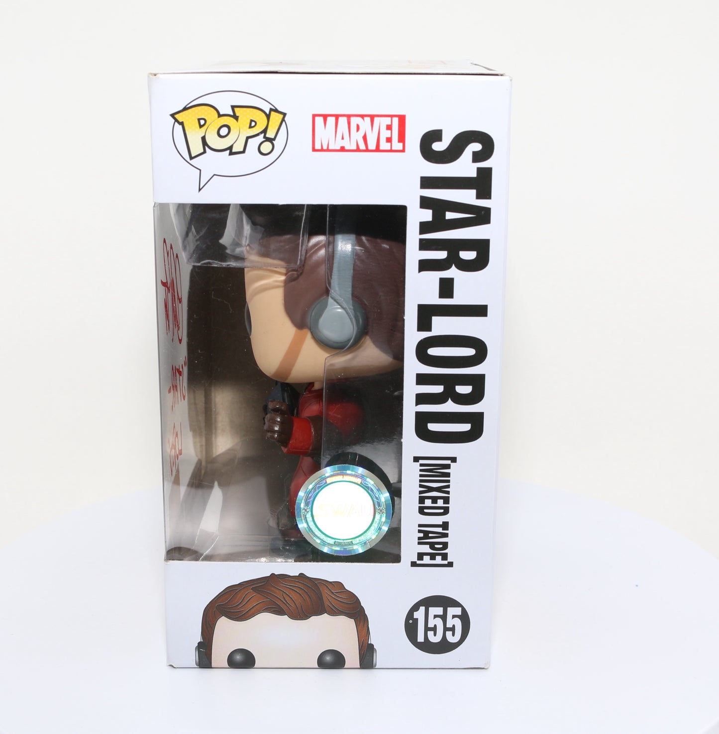 
                  
                    Chris Pratt as Star-Lord in Guardians of the Galaxy Box Lunch Exclusive (SWAU) Signed Funko POP! #155 with Character Name
                  
                