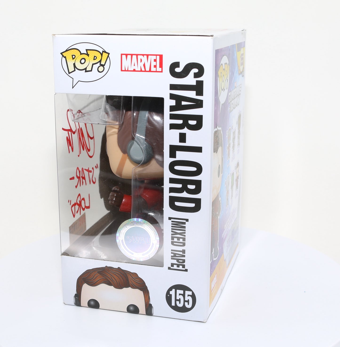 
                  
                    Chris Pratt as Star-Lord in Guardians of the Galaxy Box Lunch Exclusive (SWAU) Signed Funko POP! #155 with Character Name
                  
                