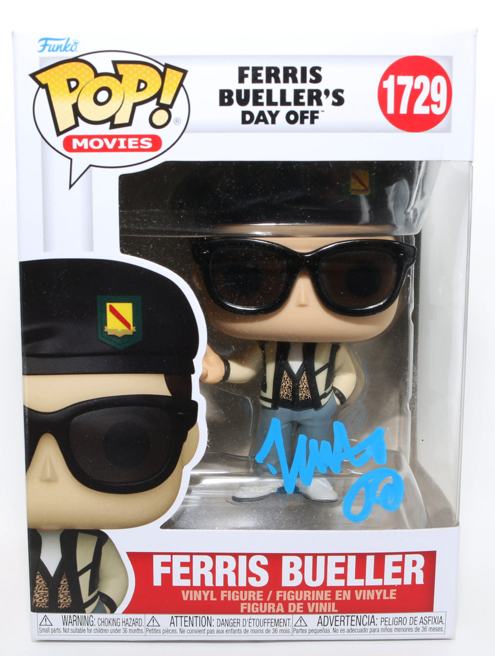 Matthew Broderick as Ferris Bueller in Ferris Bueller's Day Off Signed Funko POP! #1729