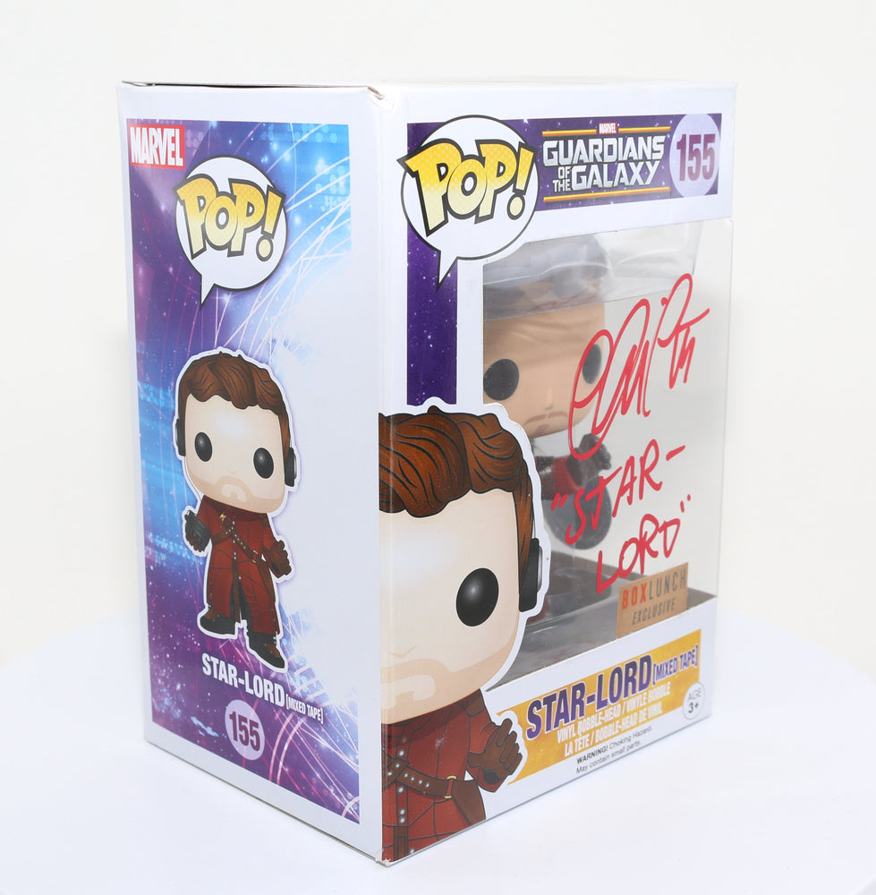 
                  
                    Chris Pratt as Star-Lord in Guardians of the Galaxy Box Lunch Exclusive (SWAU) Signed Funko POP! #155 with Character Name
                  
                