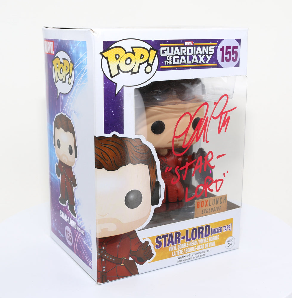 
                  
                    Chris Pratt as Star-Lord in Guardians of the Galaxy Box Lunch Exclusive (SWAU) Signed Funko POP! #155 with Character Name
                  
                