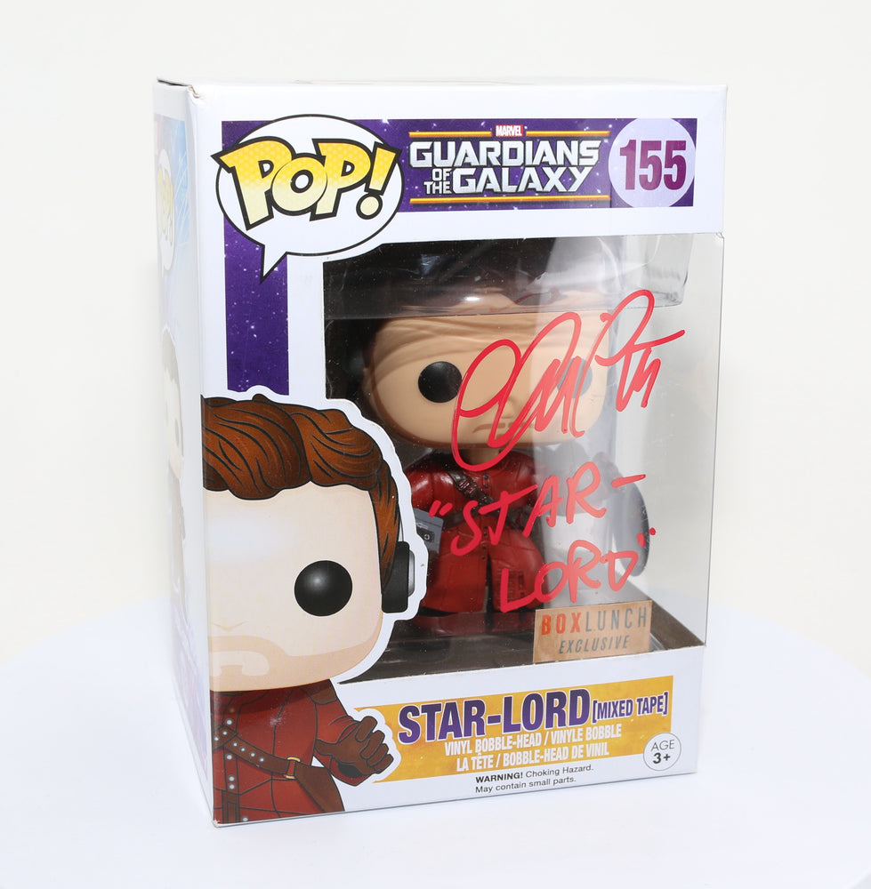 
                  
                    Chris Pratt as Star-Lord in Guardians of the Galaxy Box Lunch Exclusive (SWAU) Signed Funko POP! #155 with Character Name
                  
                