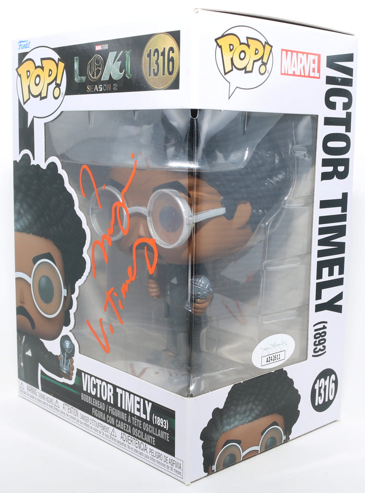 
                  
                    Jonathan Majors as Victor Timely in Loki (JSA) Signed Funko POP! #1316 with Character Name
                  
                