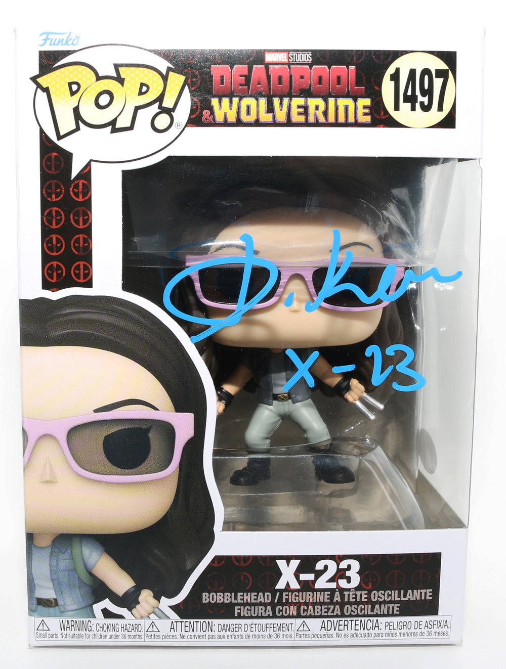 Dafne Keen as X-23 in Deadpool & Wolverine (JSA) Signed Funko POP! #1497 with Character Name
