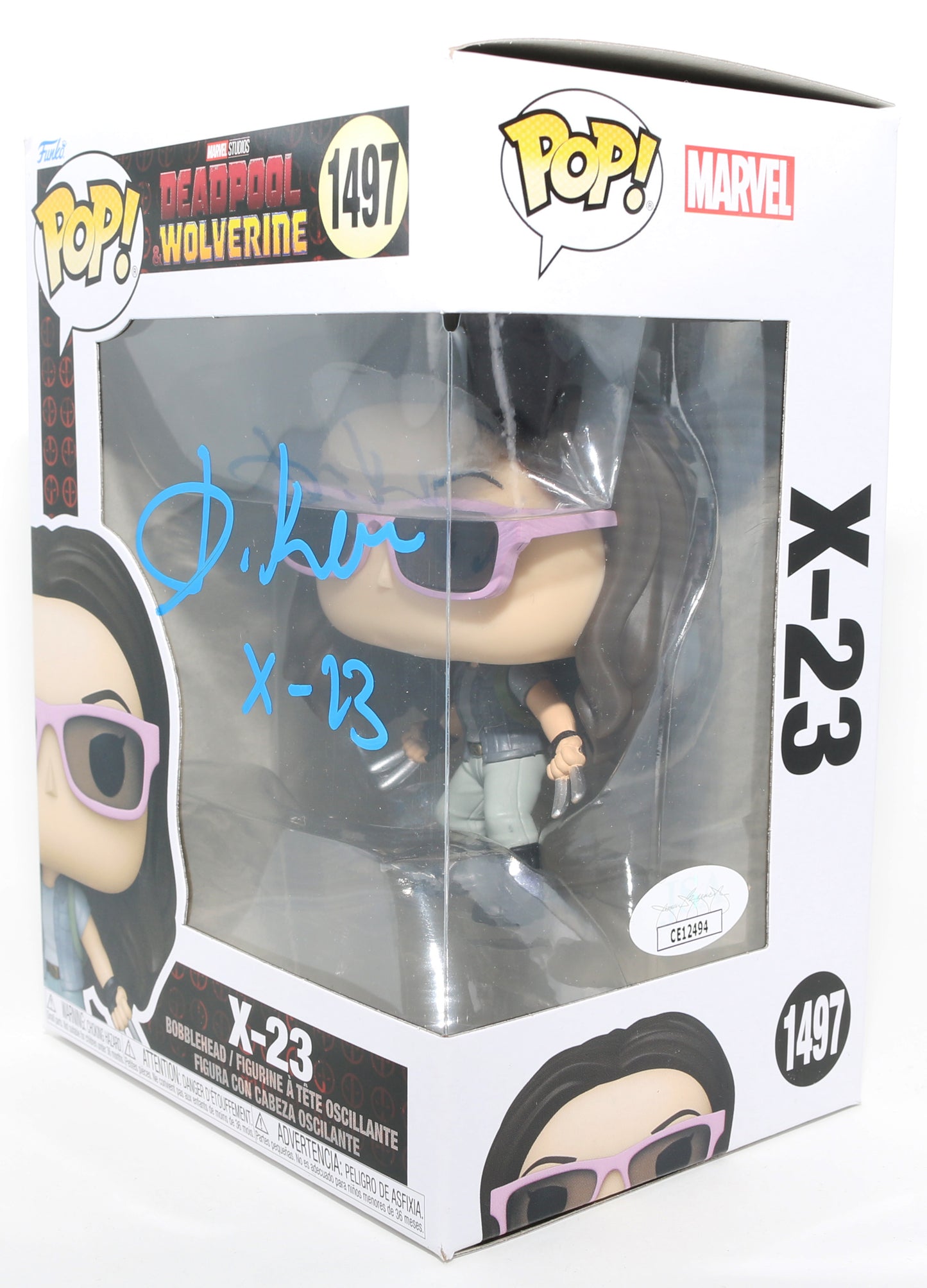 
                  
                    Dafne Keen as X-23 in Deadpool & Wolverine (JSA) Signed Funko POP! #1497 with Character Name
                  
                