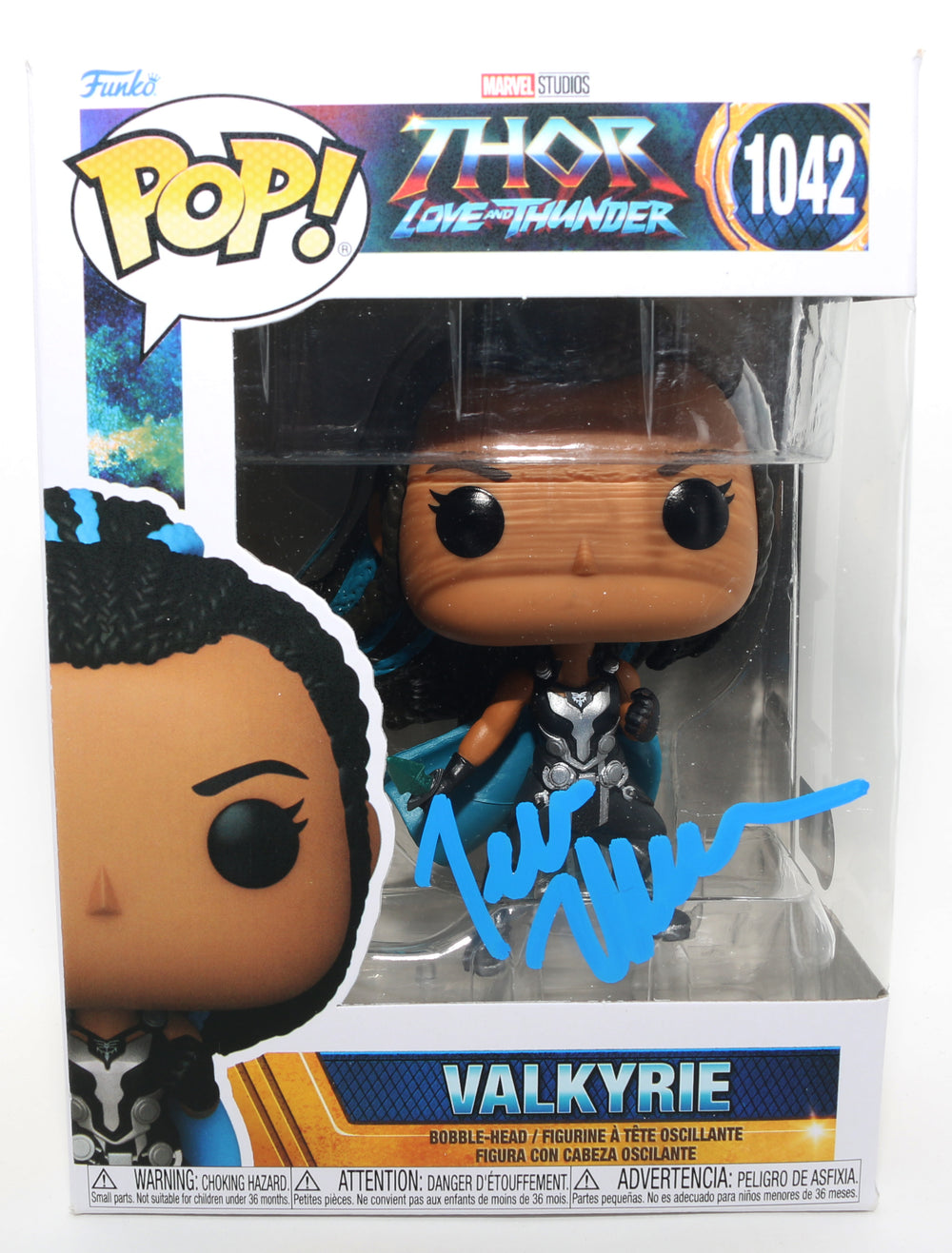 Tessa Thompson as Valkyrie in Thor: Love & Thunder (Beckett) Signed Funko POP! #1042